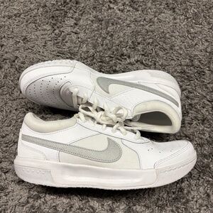 Nike Court Air Zoom Lite 3 Hard Court Tennis Shoes Sports White Women's Size 8